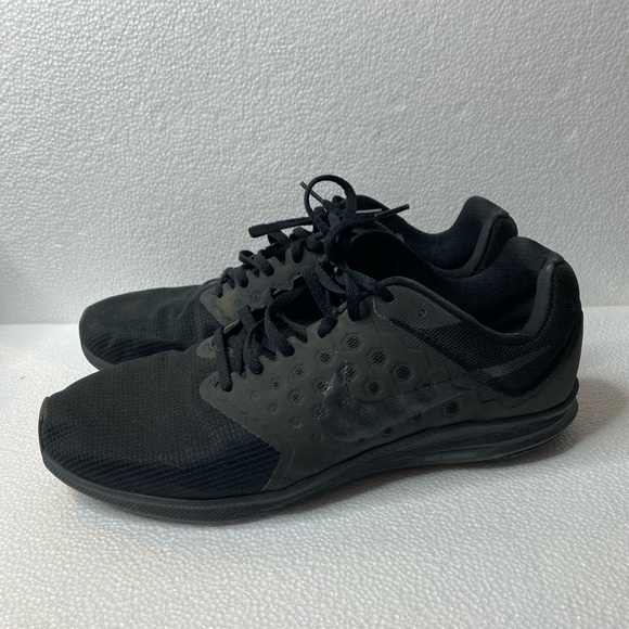 Nike Mens Downshifter 7 852460-001 Black Lace Up Sneaker Shoes Size US 12 - Picture 3 of 5